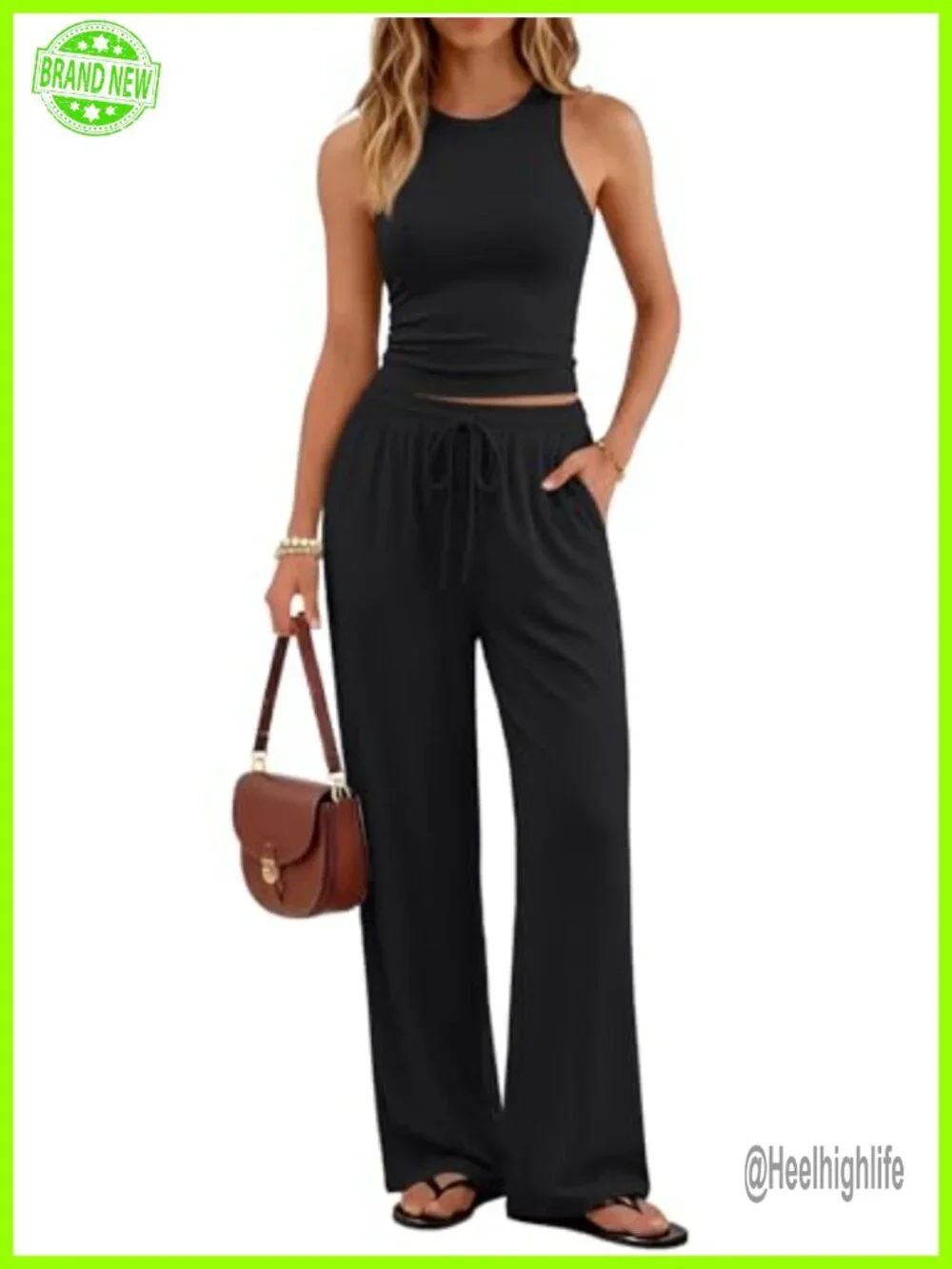 Women's 2 Piece Lounge Set Matching Outfits Soft Rayon Spandex